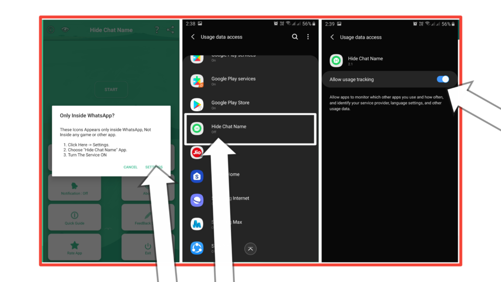 How To Hide Your Whatsapp Chat Heads While chatting as shown in the Name & Picture