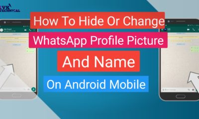 How To Hide Your Whatsapp Chat Heads While chatting as shown in the Name & Picture