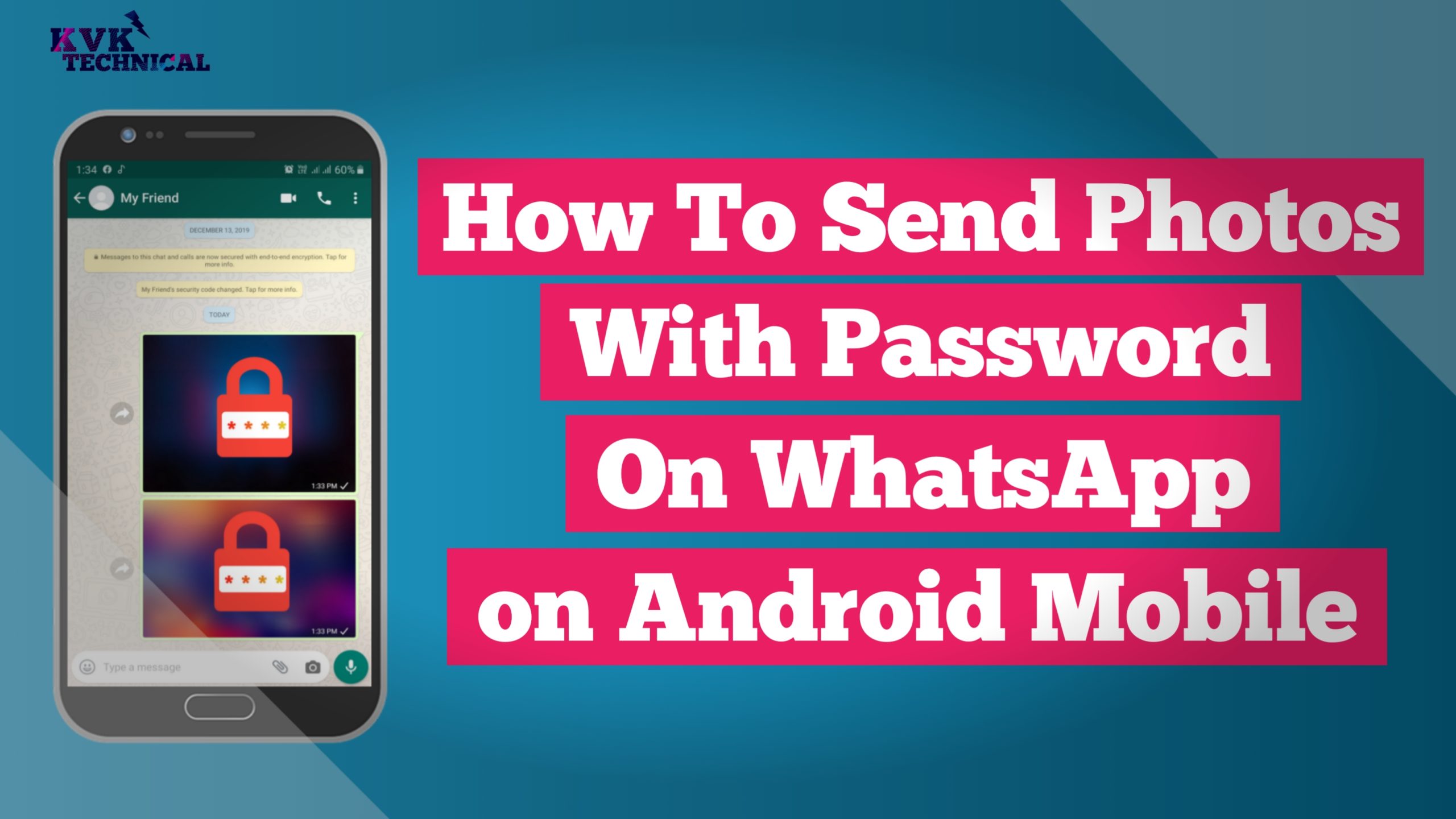 How To Send Photo With Password On WhatsApp