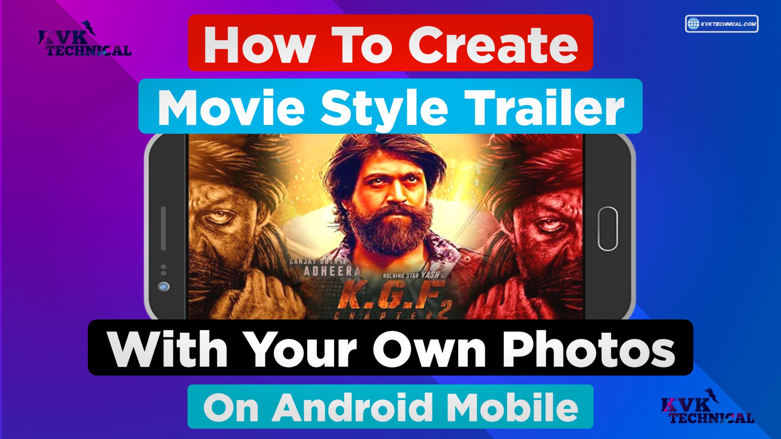 How To Create Movie Style Trailer With Your Own Photos On Android Mobile