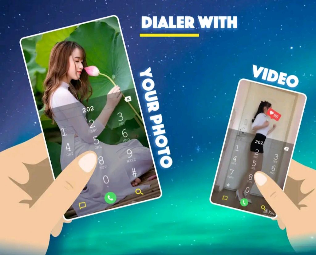How To Set A Photo Or Live Background To Calling Dialer Pad On Android Mobile