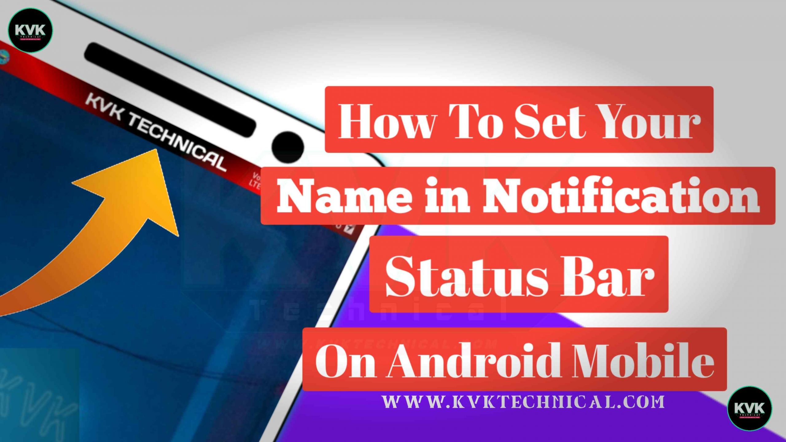 How To Set Your Name in Notification Status Bar