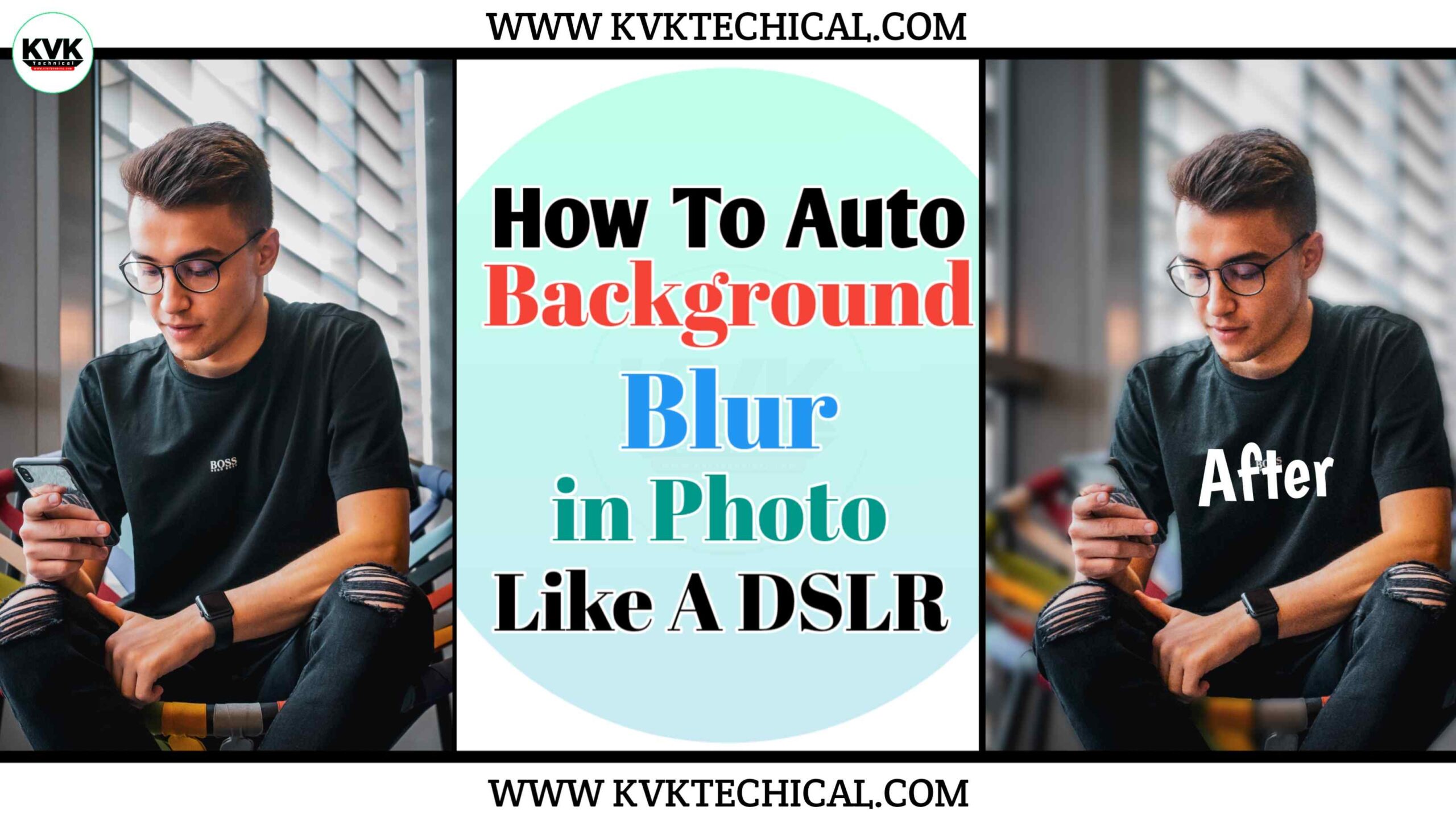 How to auto blur background in photo like a DSLR on android mobile